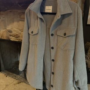Thread & Supply Gray Shirt Jacket